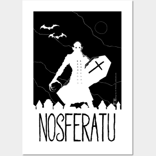 Nosferatu Minimalist Design (inverted) Posters and Art